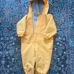 Jan & Jul Yellow Hooded Toddler Rain Suit